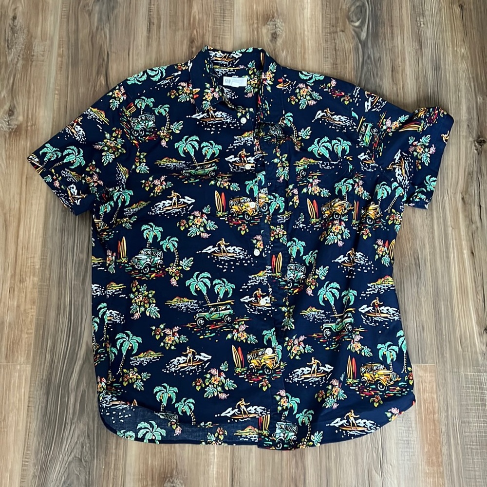 mens gap button up